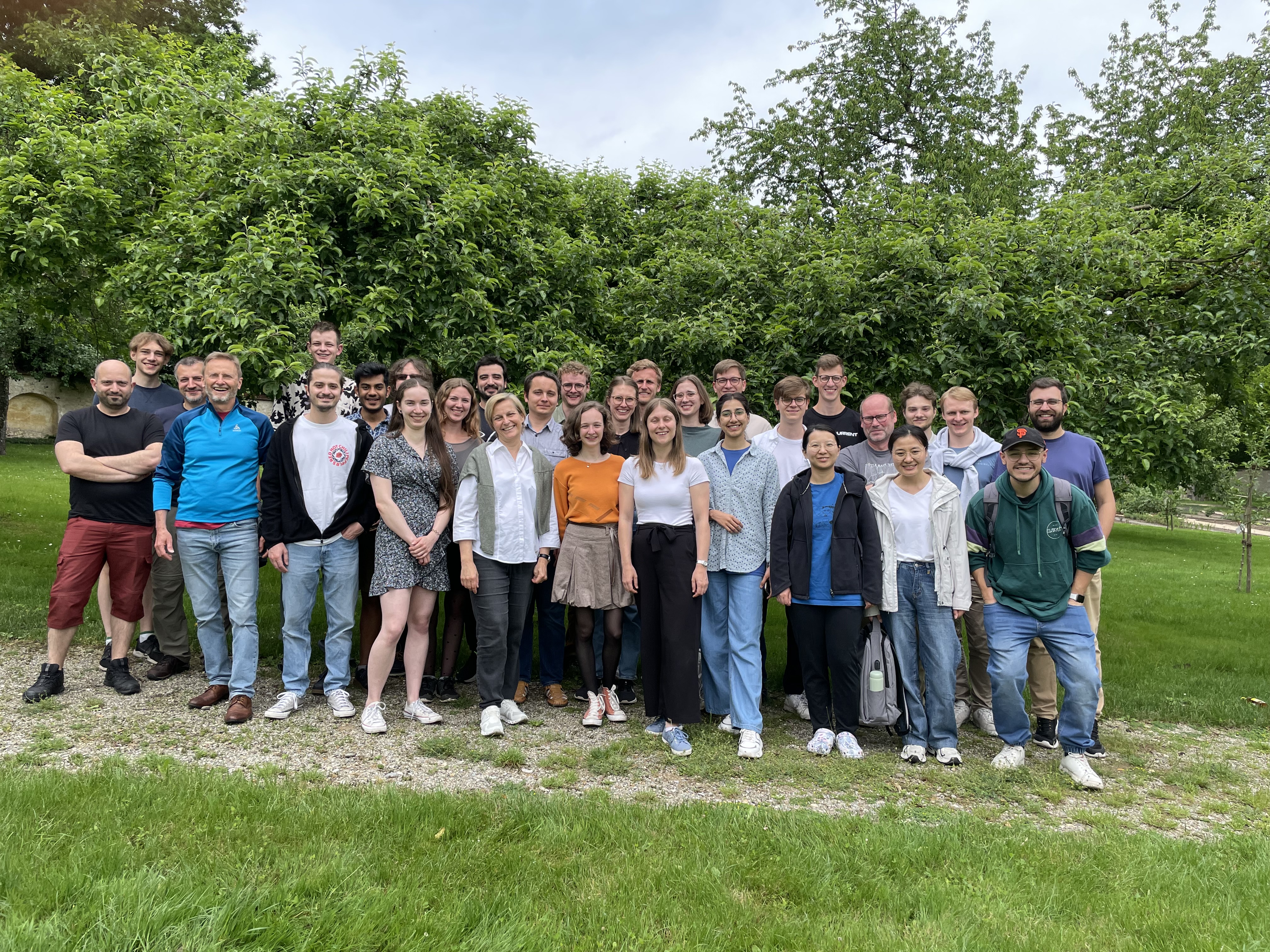 Group photo showing the whole team, with both parts at GSI and in Heidelberg